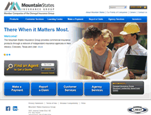 Tablet Screenshot of mountainstatesinsurance.com